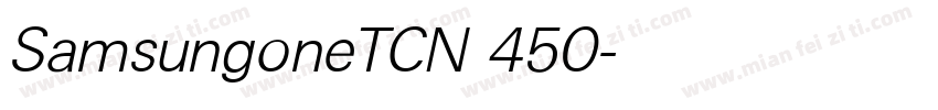 SamsungoneTCN 450字体转换